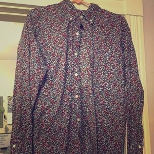 J Crew flower button up - Large